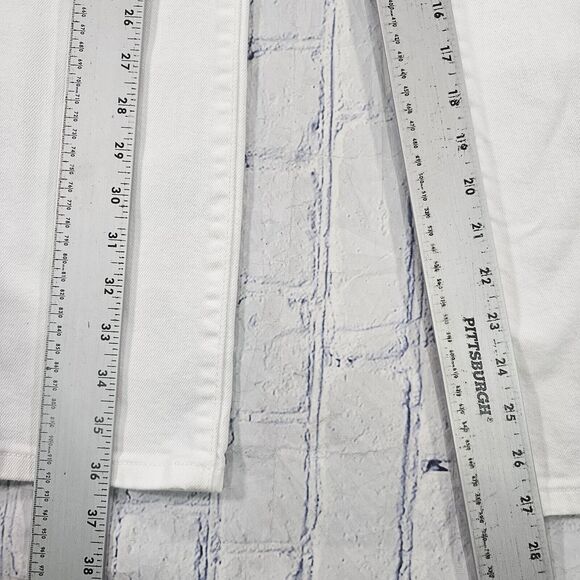 Banana Republic WOMENS SIZE 28 Jeans Skinny Denim White Low Rise Stretch - Picture 4 of 12